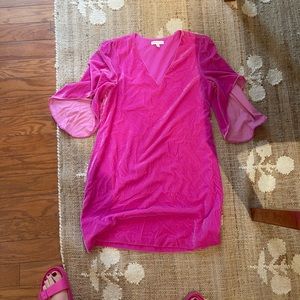 Anna cate pink velvet dress size XS